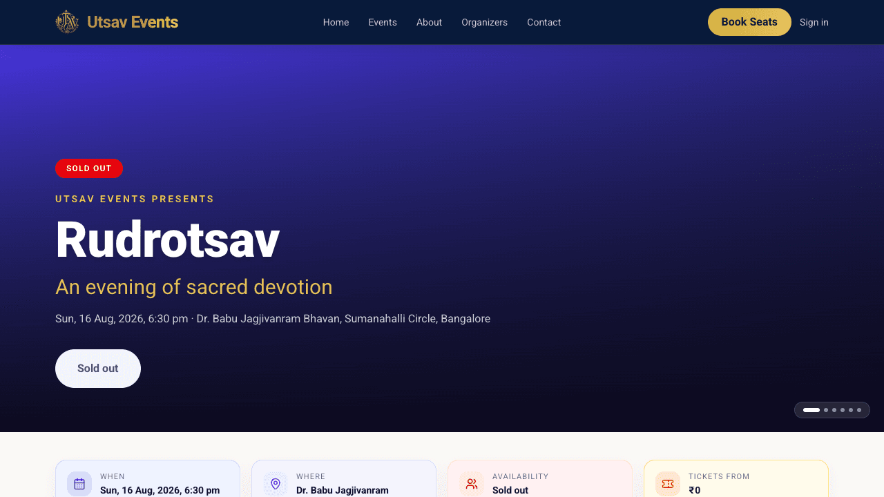 All-Spark — Event Booking Platform screenshot